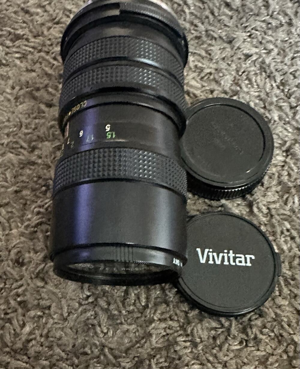 Vivitar Close Focusing Auto Zoom Lens 70mm-150mm 1:3.8 For Canon FD